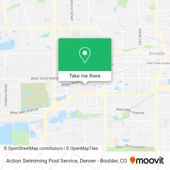 Action Swimming Pool Service map