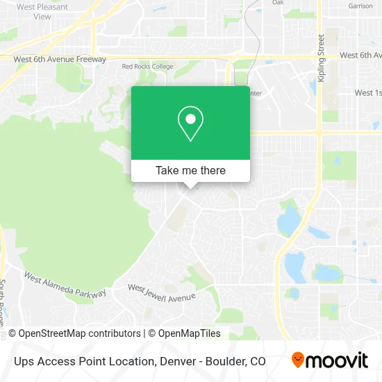 Ups Access Point Location map