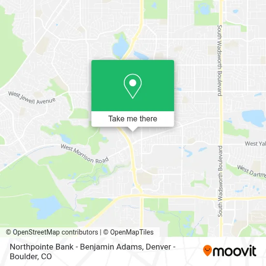 Northpointe Bank - Benjamin Adams map