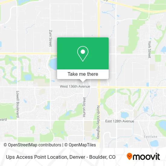Ups Access Point Location map