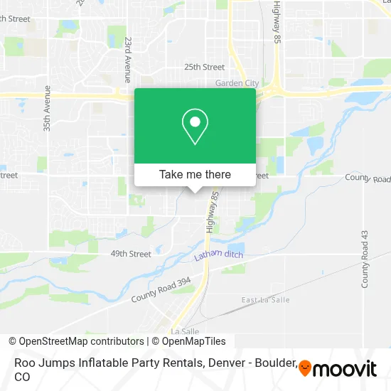 Roo Jumps Inflatable Party Rentals map