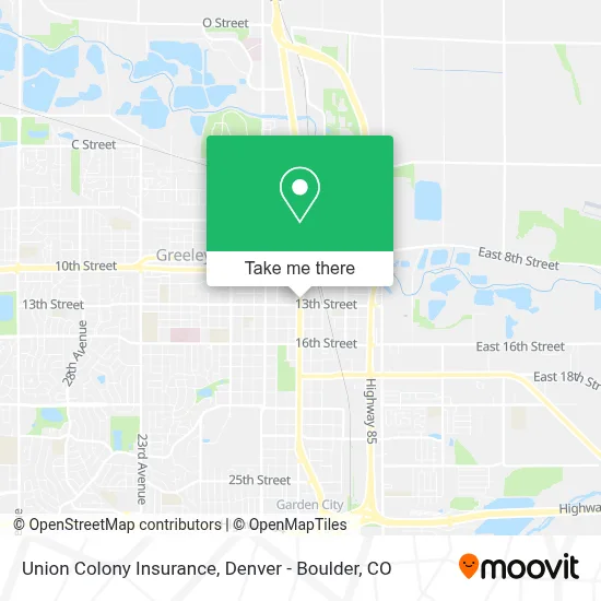 Union Colony Insurance map