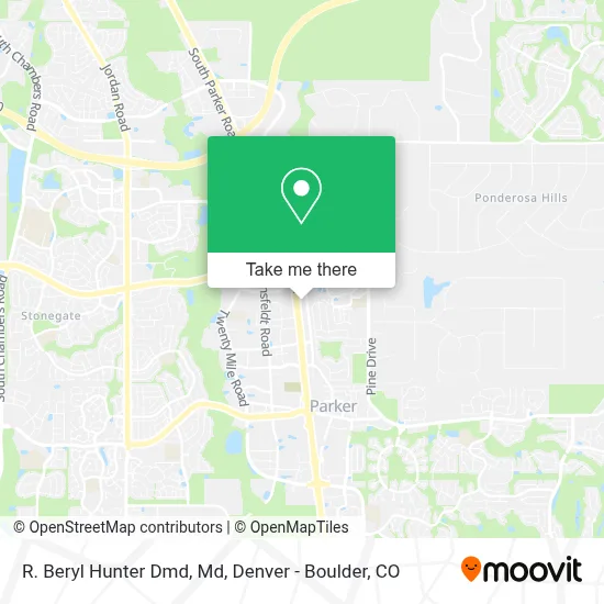 R. Beryl Hunter Dmd, Md map