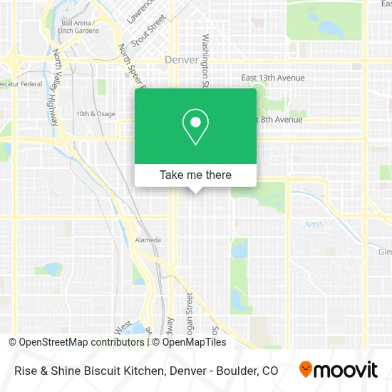 Rise & Shine Biscuit Kitchen map