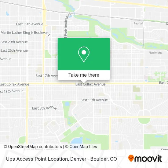 Ups Access Point Location map