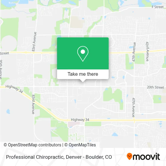 Professional Chiropractic map