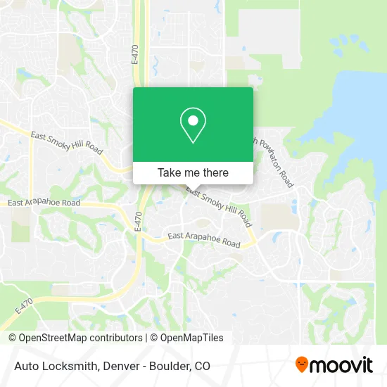 Auto Locksmith map
