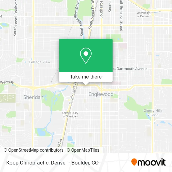 Koop Chiropractic map
