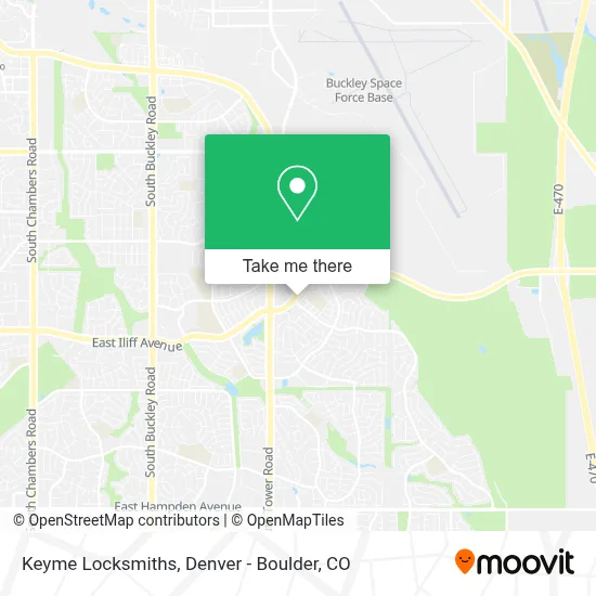 Keyme Locksmiths map