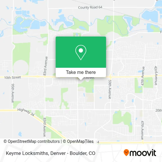 Keyme Locksmiths map