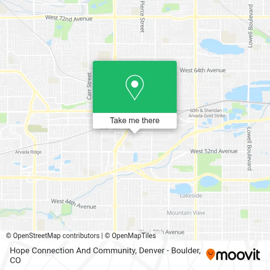 Hope Connection And Community map