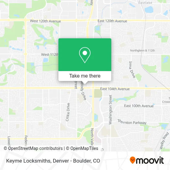 Keyme Locksmiths map