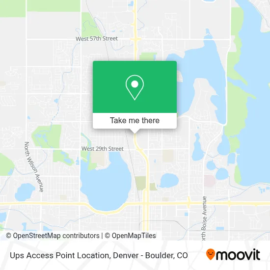 Ups Access Point Location map