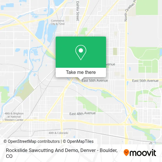 Rockslide Sawcutting And Demo map