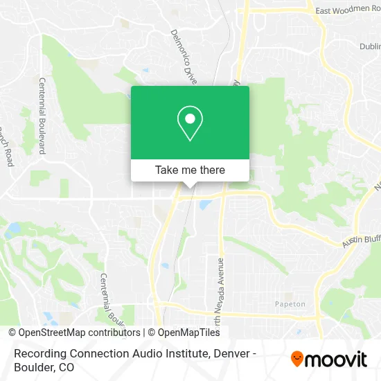Recording Connection Audio Institute map