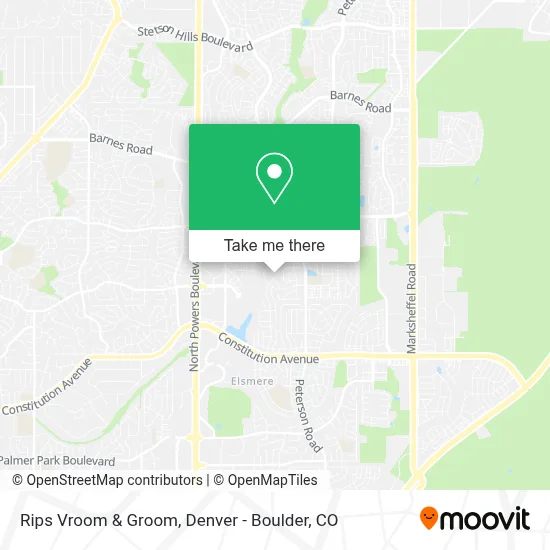 Rips Vroom & Groom map
