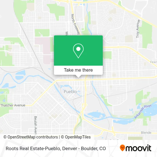 Roots Real Estate-Pueblo map