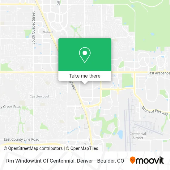 Rm Windowtint Of Centennial map