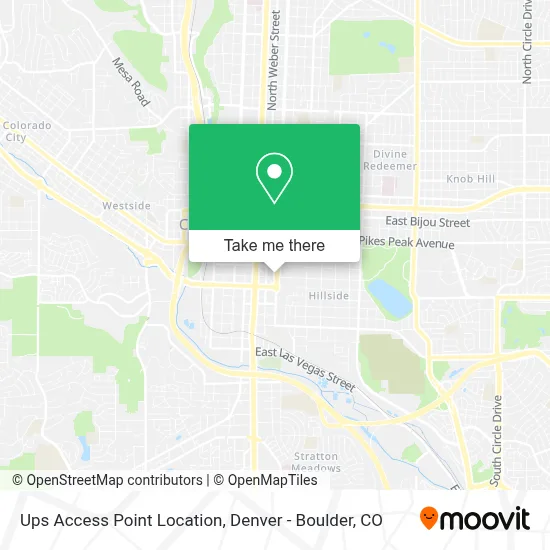 Ups Access Point Location map