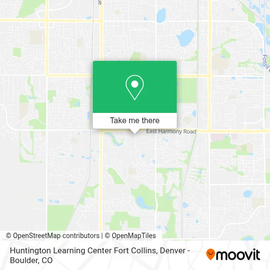 Huntington Learning Center Fort Collins map