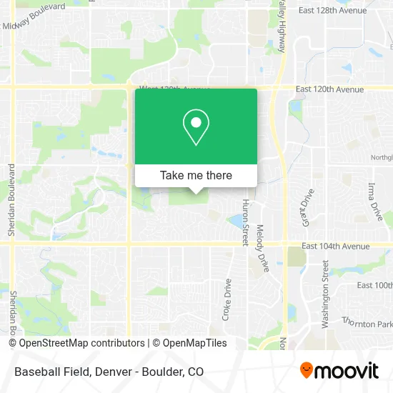 Baseball Field map