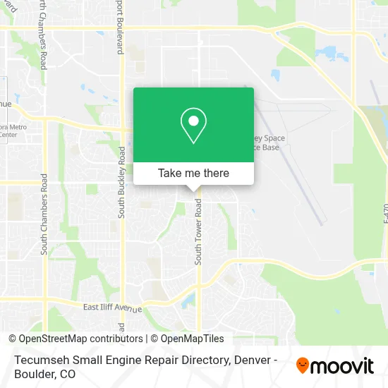 Tecumseh Small Engine Repair Directory map