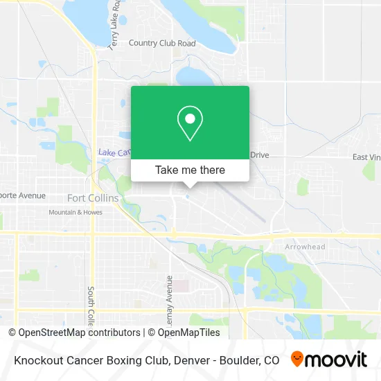 Knockout Cancer Boxing Club map