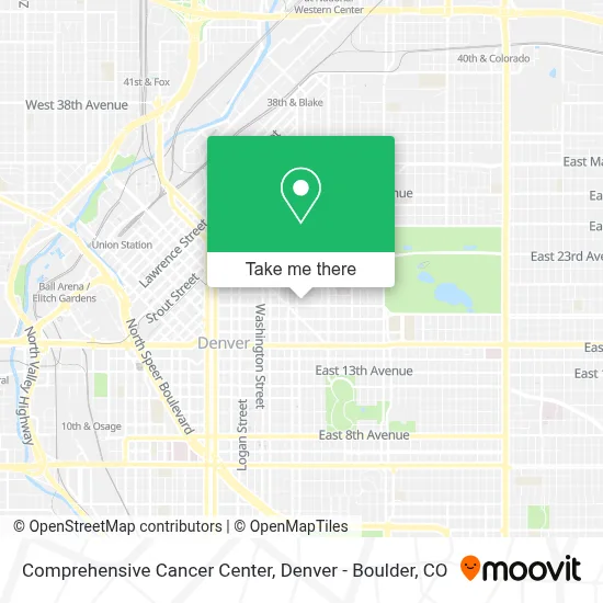 Comprehensive Cancer Center map