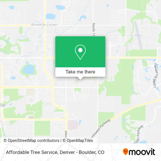 Affordable Tree Service map