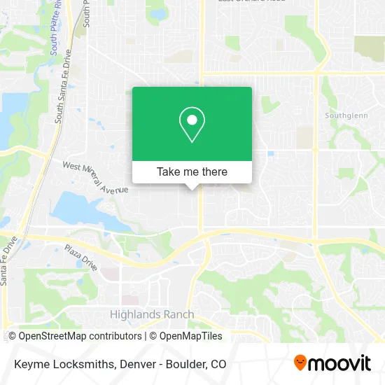 Keyme Locksmiths map