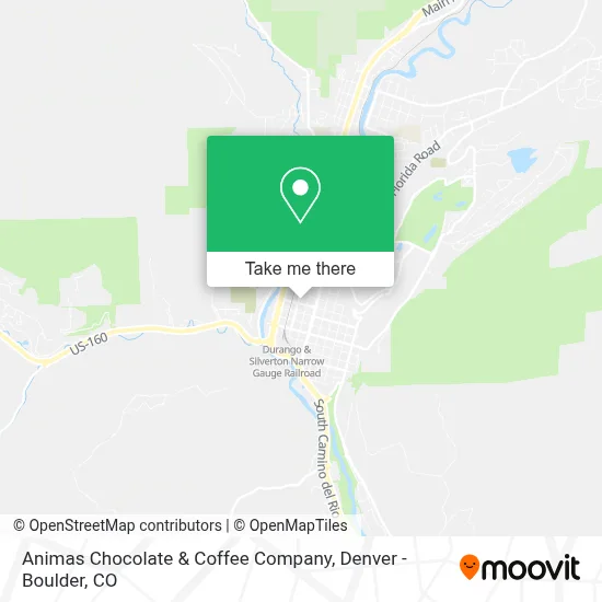 Animas Chocolate & Coffee Company map