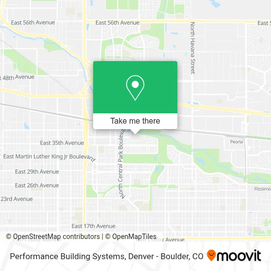 Performance Building Systems map