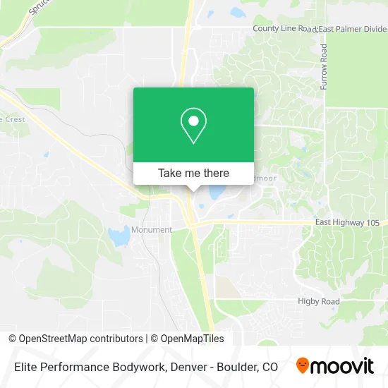 Elite Performance Bodywork map