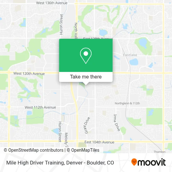 Mile High Driver Training map