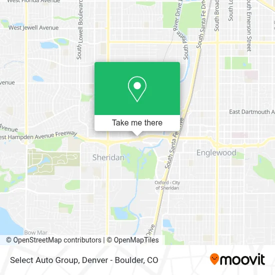 Select Auto Group map