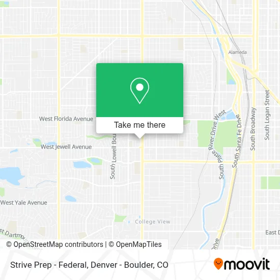 Strive Prep - Federal map