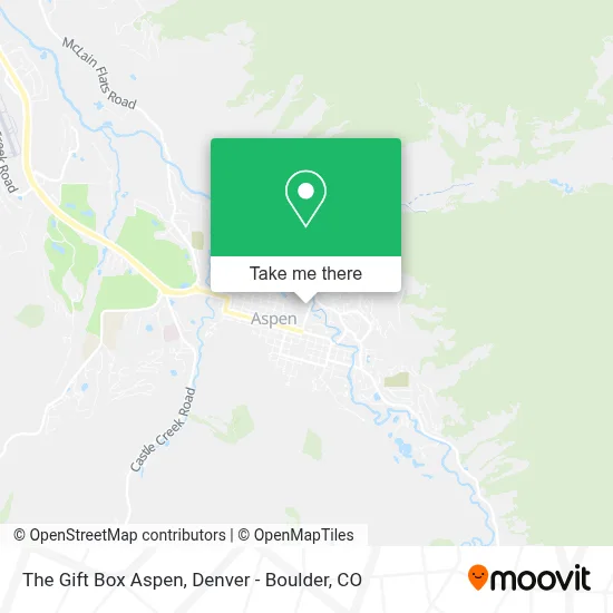 The Gift Box Aspen map