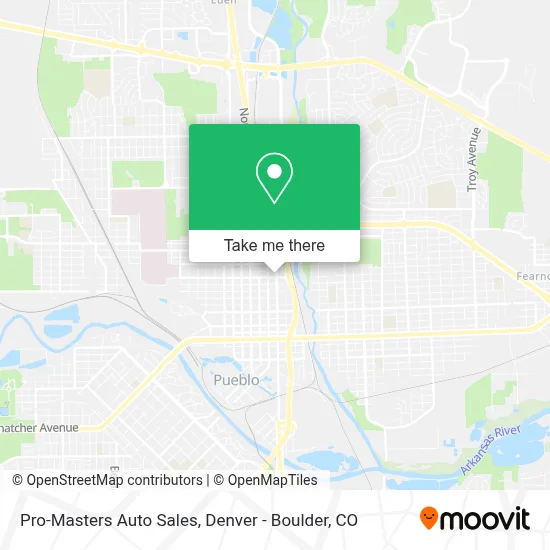 Pro-Masters Auto Sales map