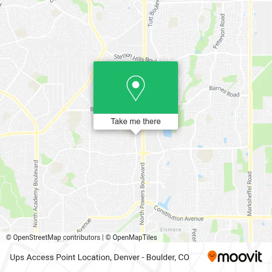 Ups Access Point Location map