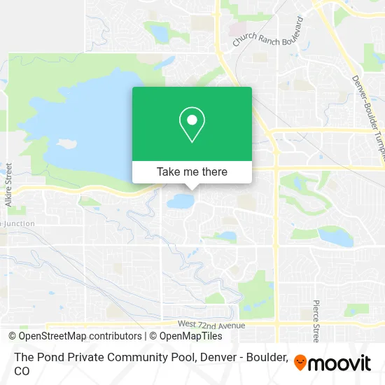 The Pond Private Community Pool map