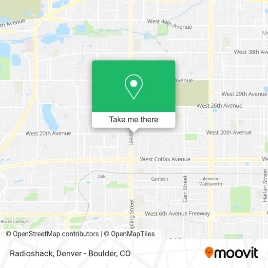 Radioshack map