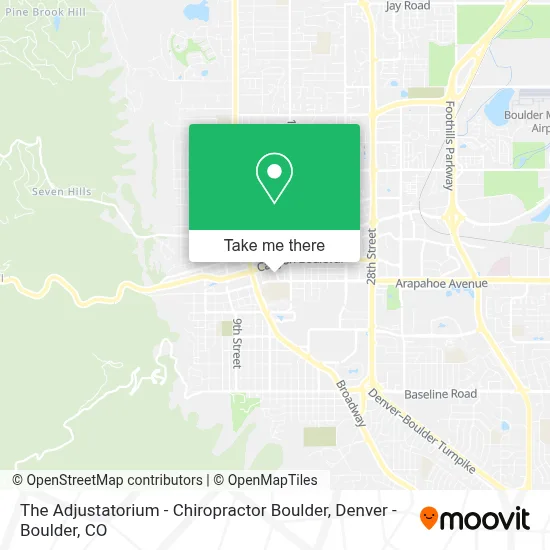 The Adjustatorium - Chiropractor Boulder map