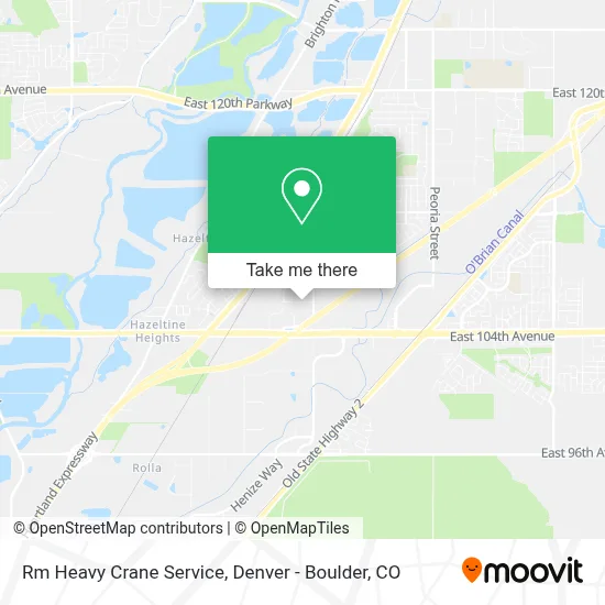 Rm Heavy Crane Service map