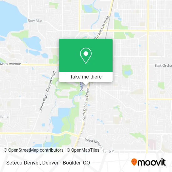 Seteca Denver map