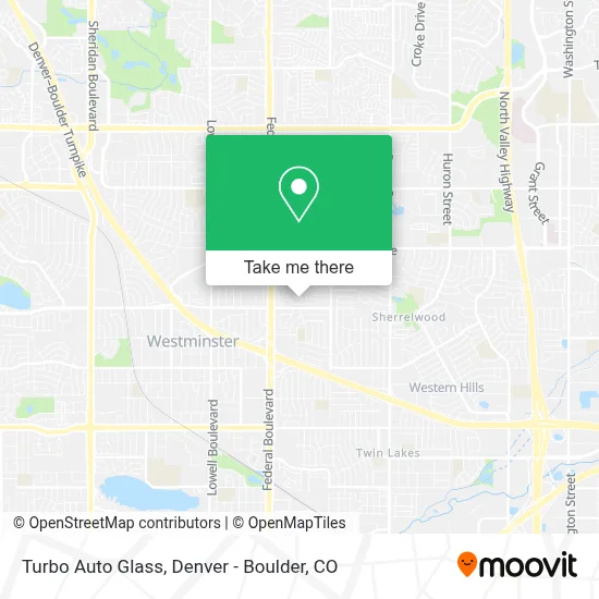 Turbo Auto Glass map