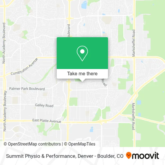 Summit Physio & Performance map