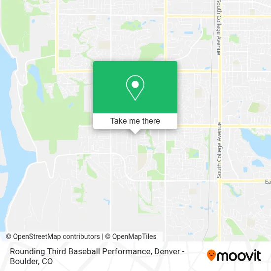 Rounding Third Baseball Performance map