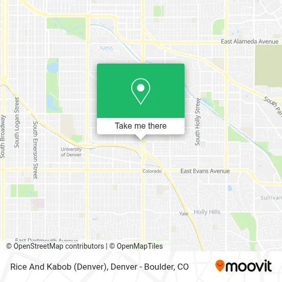 Rice And Kabob (Denver) map