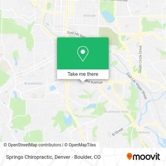 Springs Chiropractic map