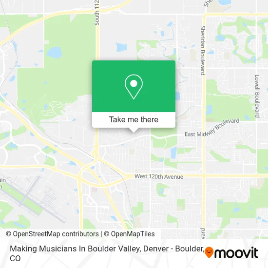 Making Musicians In Boulder Valley map